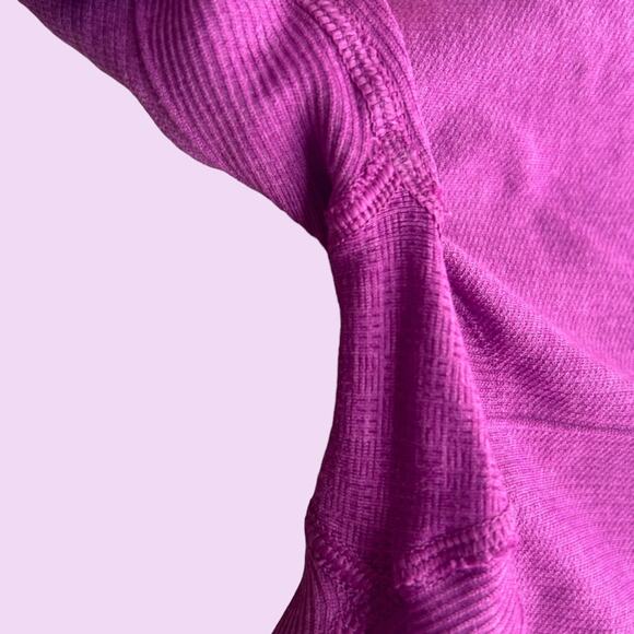 Lululemon In the Flow Crop II Heathered Regal Plum Fuchsia W6B41S 4 - Picture 2 of 10